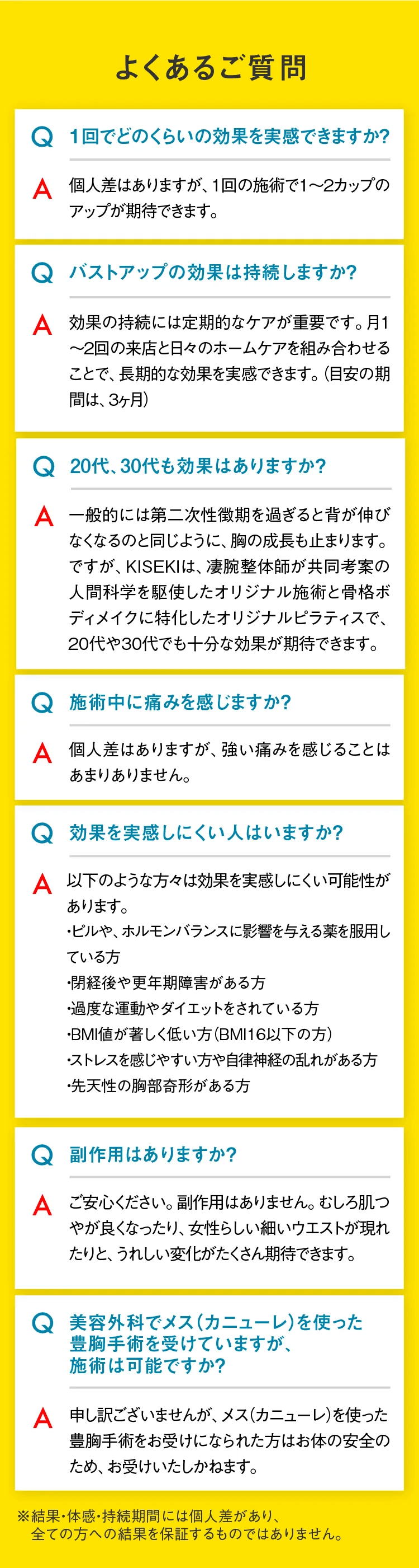 キセキ バストアップ集中コース